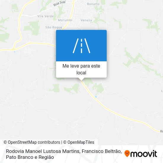 Rodovia Manoel Lustosa Martins mapa