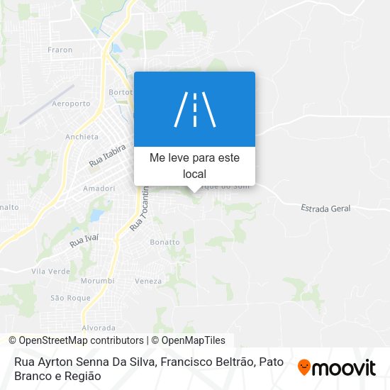 Rua Ayrton Senna Da Silva mapa