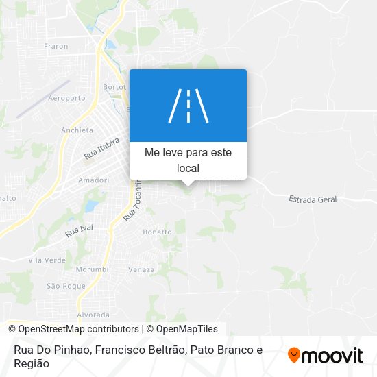 Rua Do Pinhao mapa
