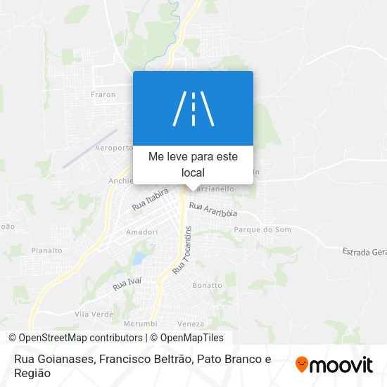 Rua Goianases mapa