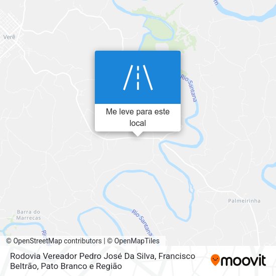 Rodovia Vereador Pedro José Da Silva mapa