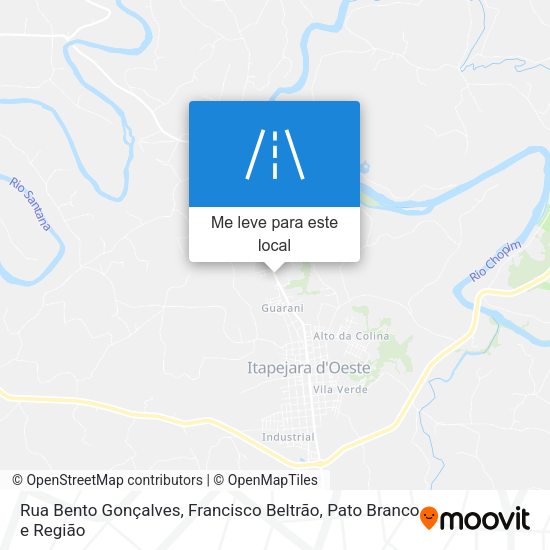 Rua Bento Gonçalves mapa