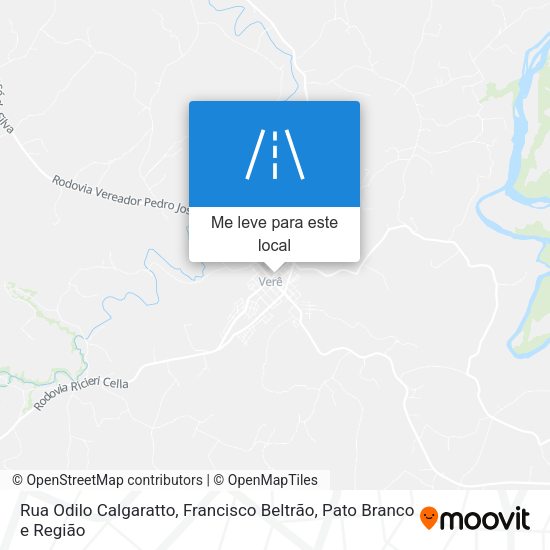 Rua Odilo Calgaratto mapa