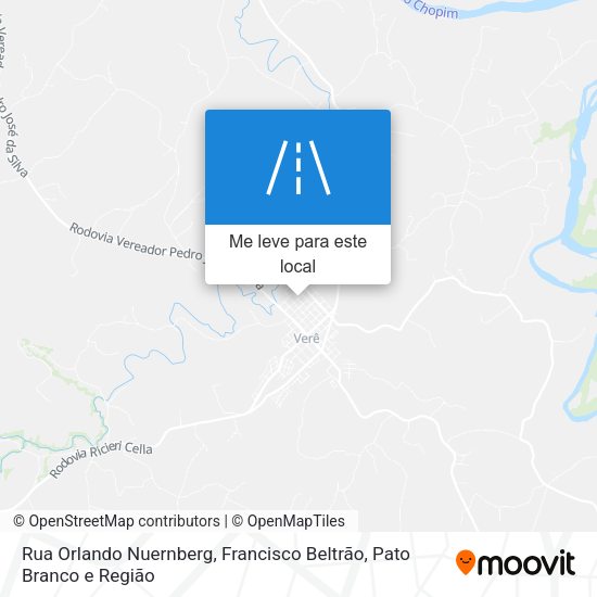 Rua Orlando Nuernberg mapa