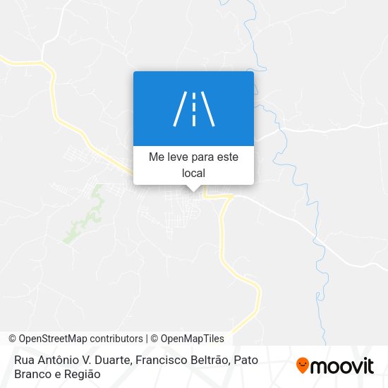 Rua Antônio V. Duarte mapa