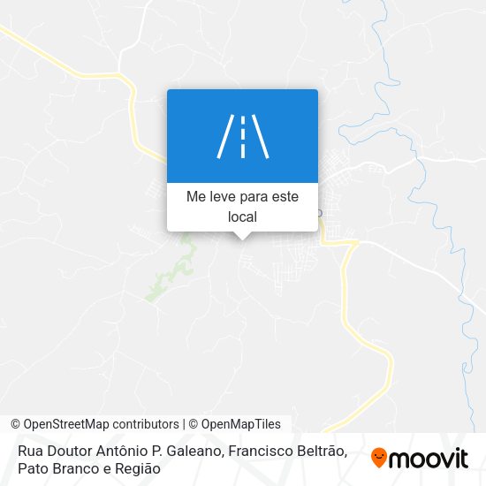 Rua Doutor Antônio P. Galeano mapa