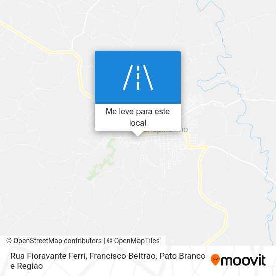 Rua Fioravante Ferri mapa