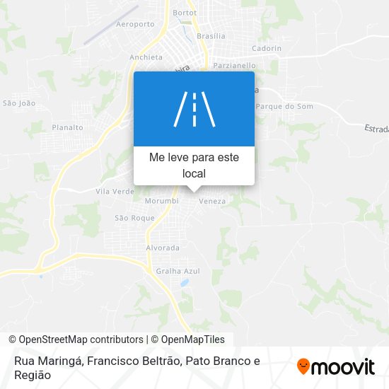 Rua Maringá mapa