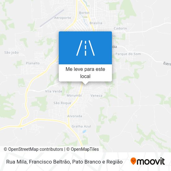 Rua Mila mapa