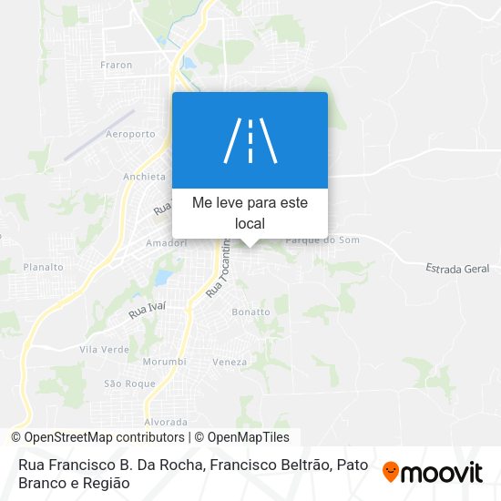 Rua Francisco B. Da Rocha mapa