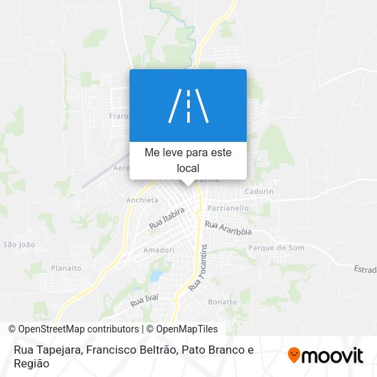 Rua Tapejara mapa