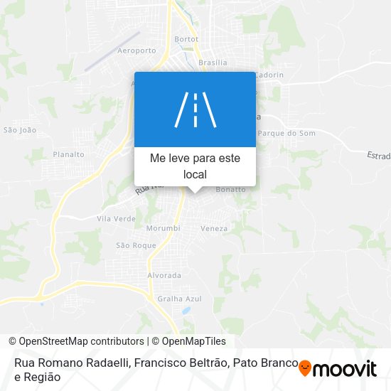 Rua Romano Radaelli mapa