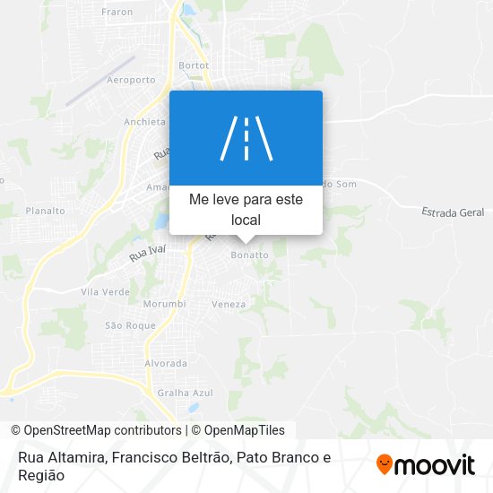 Rua Altamira mapa