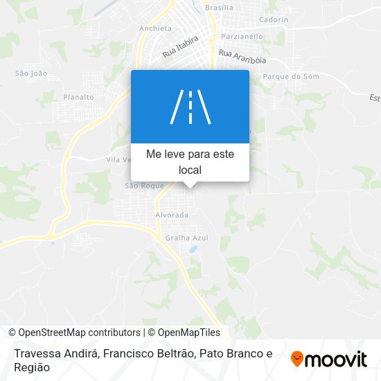 Travessa Andirá mapa