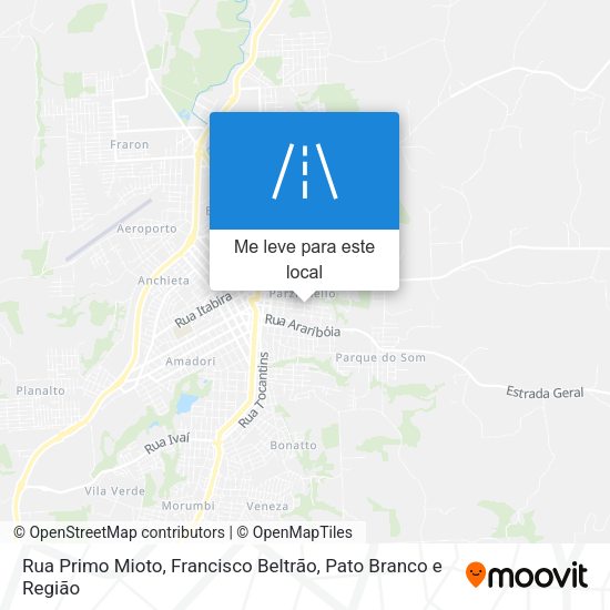 Rua Primo Mioto mapa