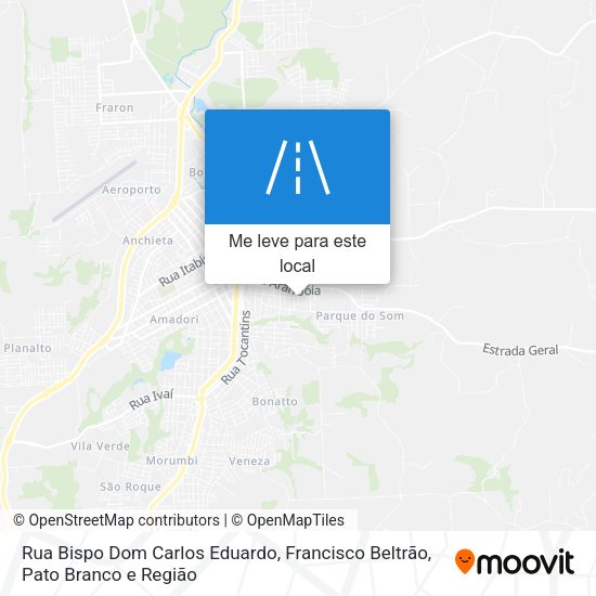 Rua Bispo Dom Carlos Eduardo mapa