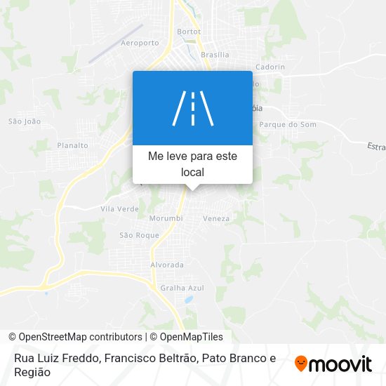 Rua Luiz Freddo mapa