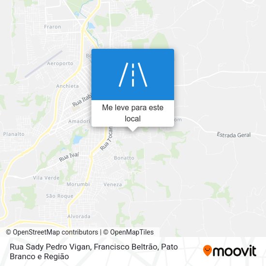 Rua Sady Pedro Vigan mapa