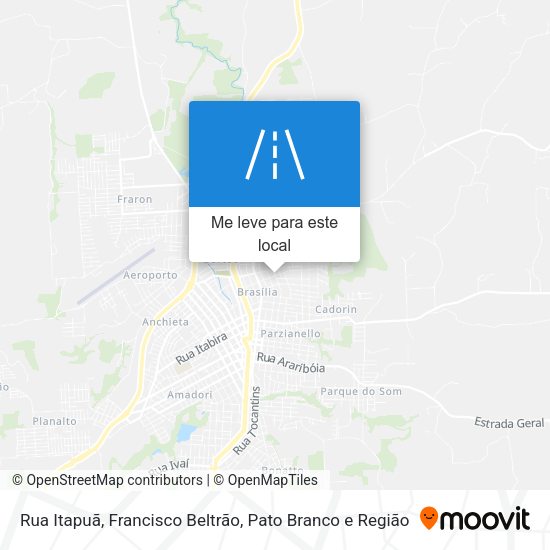Rua Itapuã mapa