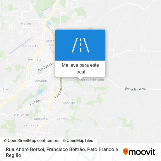 Rua André Borsoi mapa
