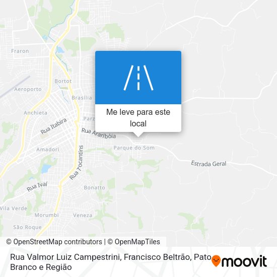 Rua Valmor Luiz Campestrini mapa