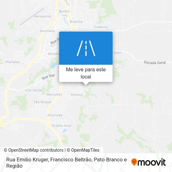 Rua Emilio Kruger mapa