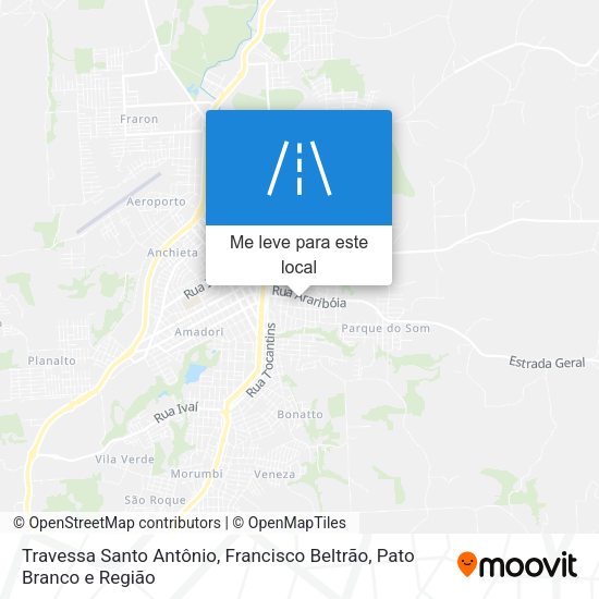 Travessa Santo Antônio mapa