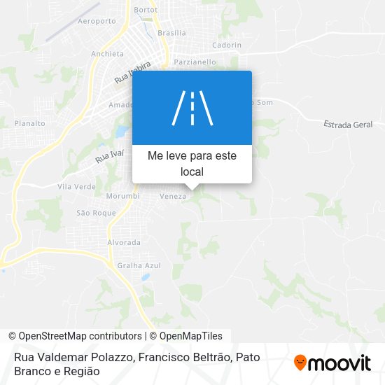 Rua Valdemar Polazzo mapa