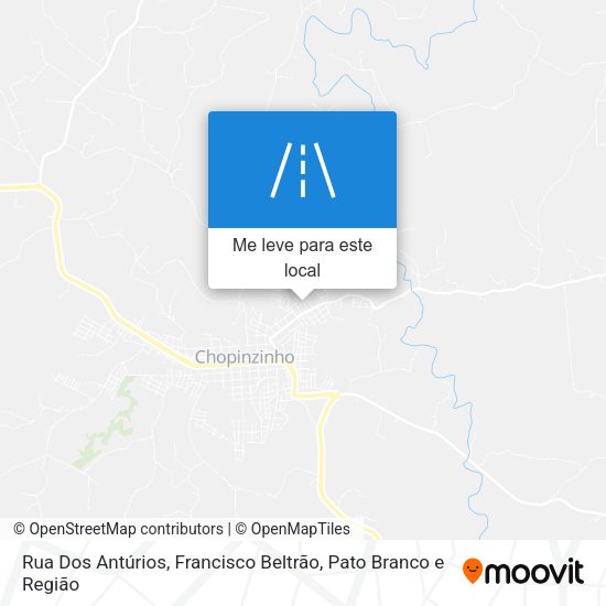 Rua Dos Antúrios mapa