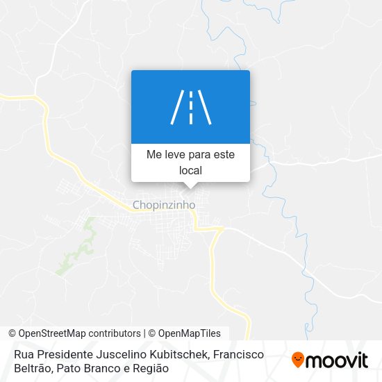 Rua Presidente Juscelino Kubitschek mapa