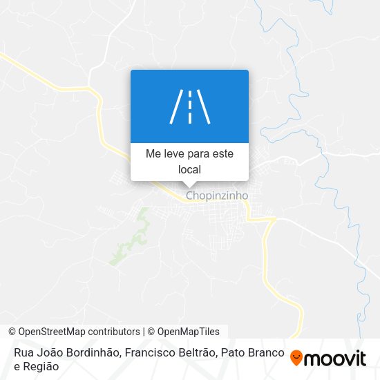 Rua João Bordinhão mapa