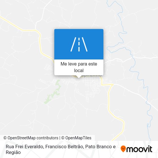 Rua Frei Everaldo mapa