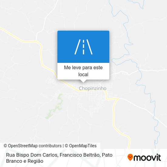 Rua Bispo Dom Carlos mapa