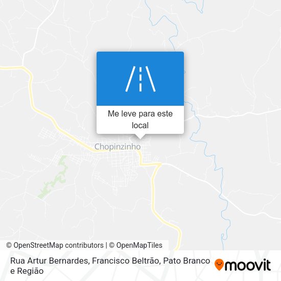 Rua Artur Bernardes mapa