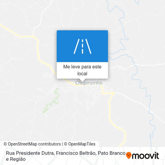 Rua Presidente Dutra mapa