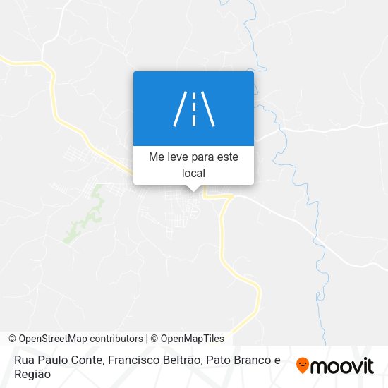 Rua Paulo Conte mapa