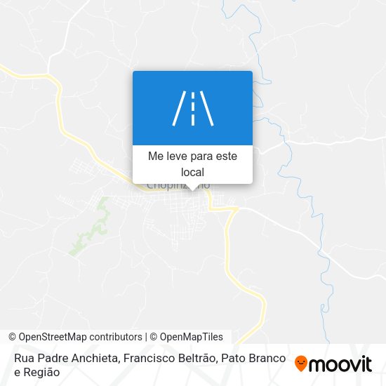 Rua Padre Anchieta mapa