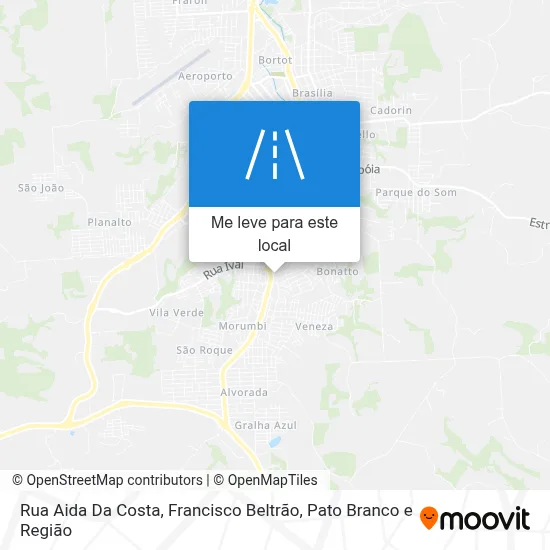 Rua Aida Da Costa mapa