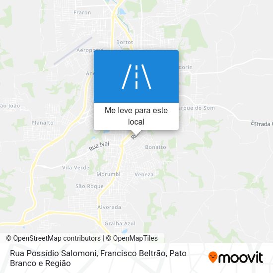 Rua Possídio Salomoni mapa