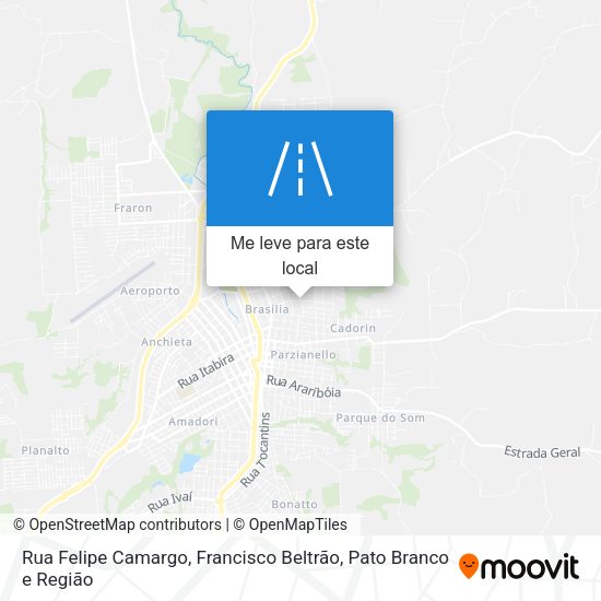 Rua Felipe Camargo mapa