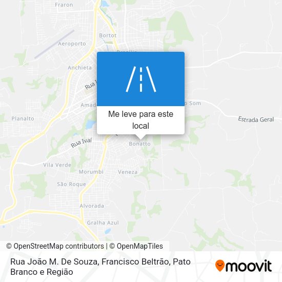 Rua João M. De Souza mapa