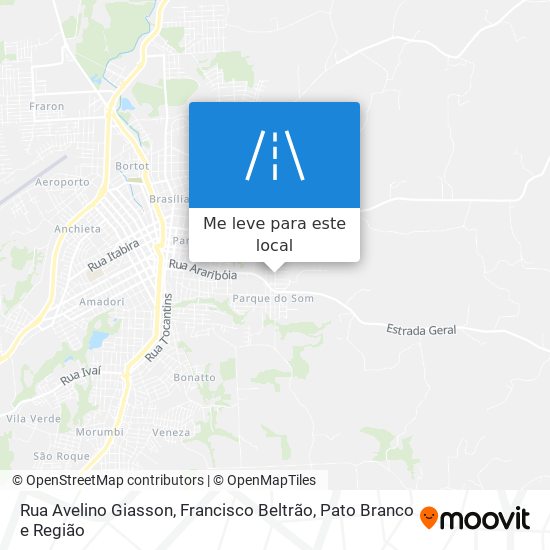 Rua Avelino Giasson mapa