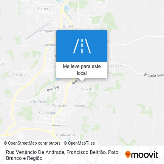 Rua Venâncio De Andrade mapa