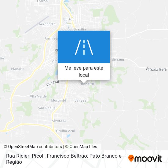 Rua Ricieri Picoli mapa