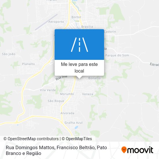 Rua Domingos Mattos mapa