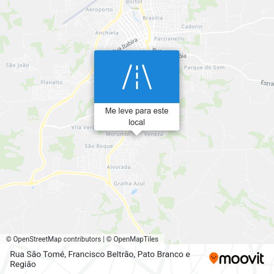 Rua São Tomé mapa