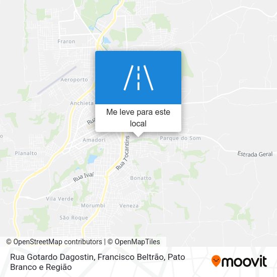 Rua Gotardo Dagostin mapa