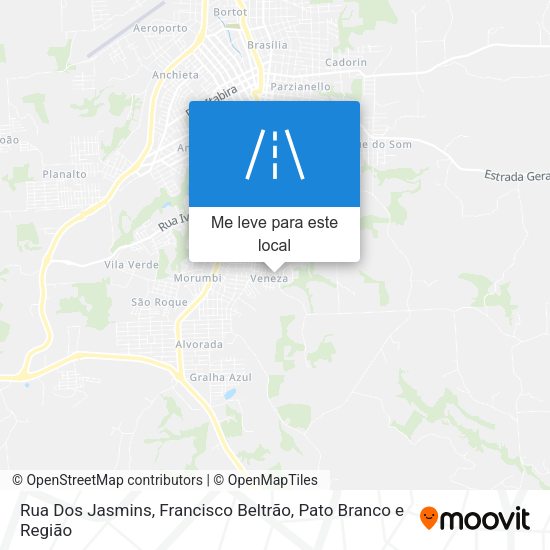 Rua Dos Jasmins mapa