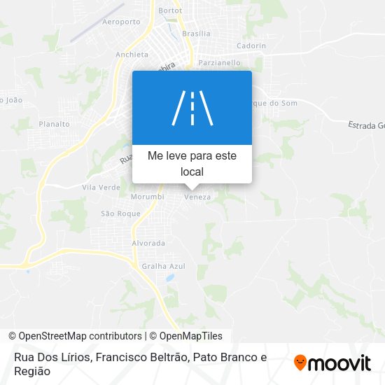 Rua Dos Lírios mapa