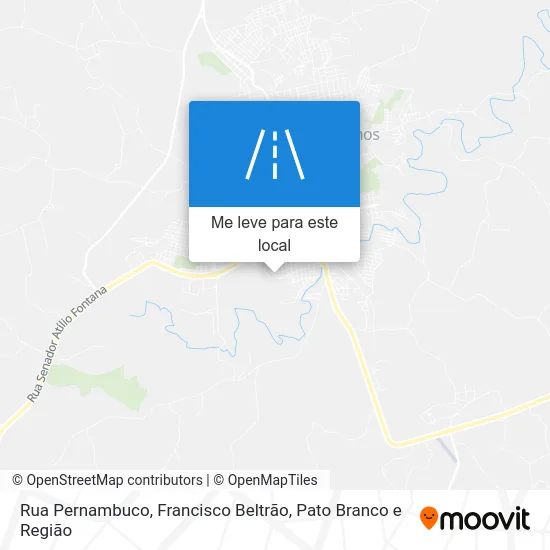 Rua Pernambuco mapa